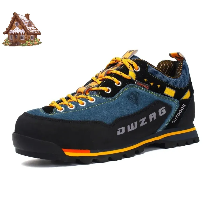 

2025 Winter Luxury Fashion Waterproof Hiking Shoes Men's Climbing Shoes Anti-collision Fashion Outdoor Casual Lace-up Sneakers