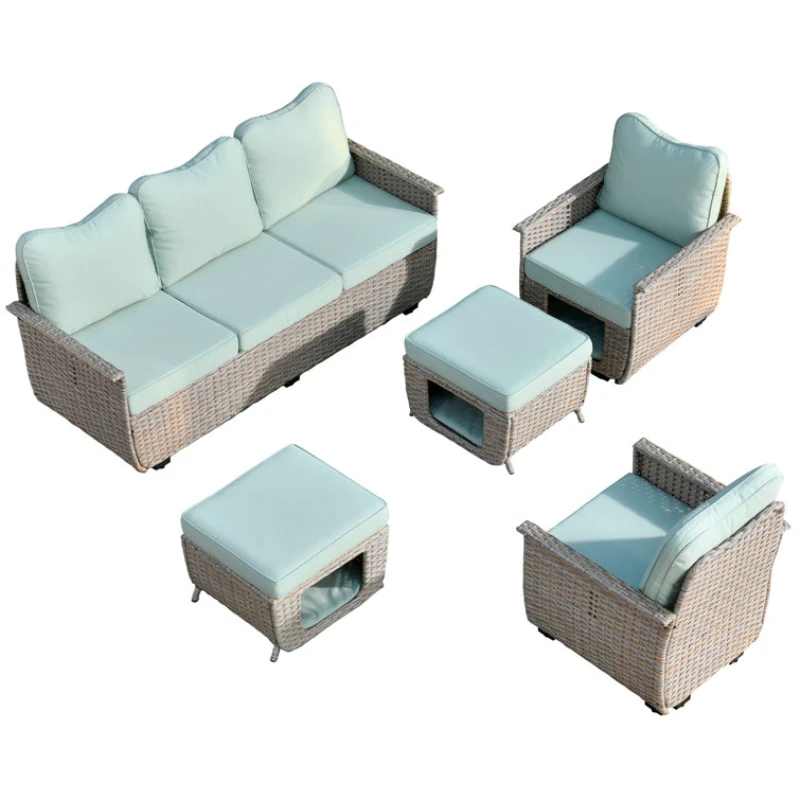 Modern Sofa Sets Couch Sofas Person Loveseat Lounge Set Garden Patio Furniture Outdoor Living Luxury Street 1-person Room Single