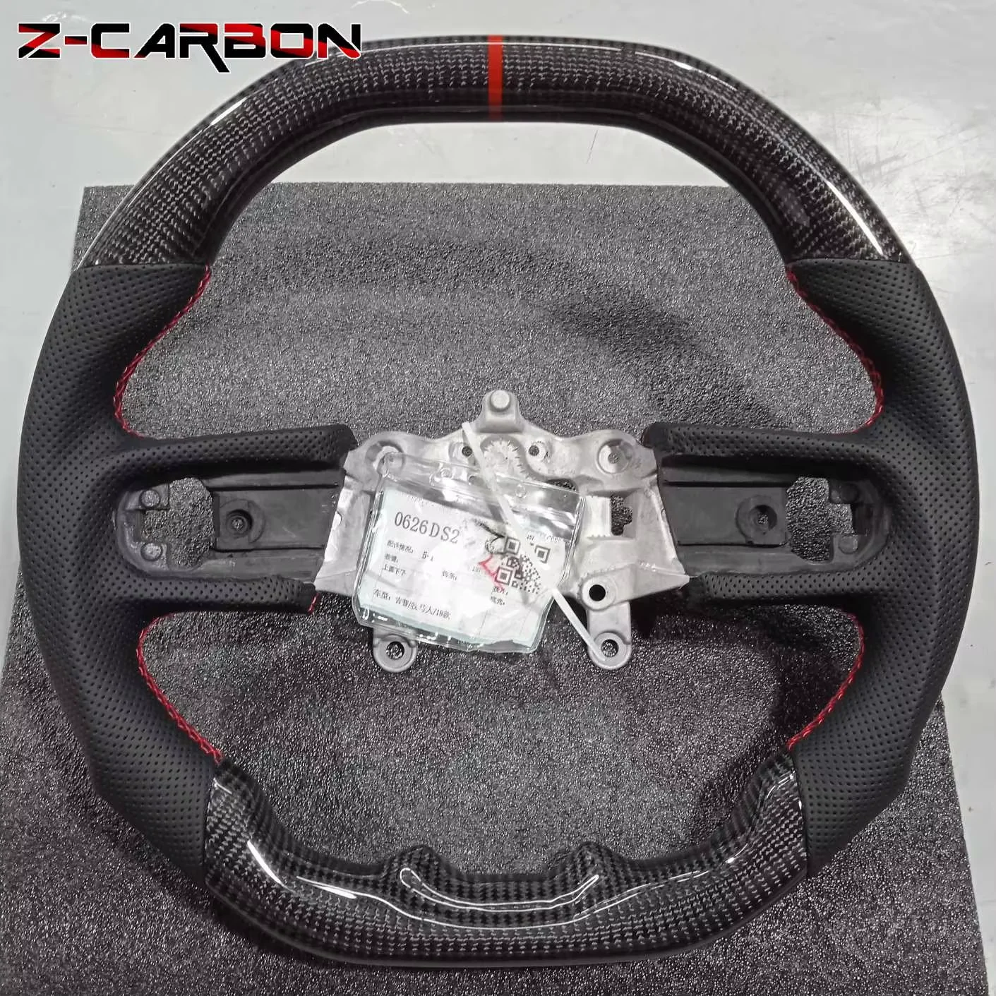 Verwarmd stuurwiel voor Jeep Wrangler JL 2018-2024 Mat Carbon Fiber stuurwiel Gepersteerd lederen auto-accessoires