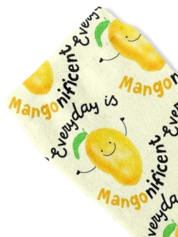 Everyday is Mango nificent - Punny Garden Socks hiphop gym man Run Socks Men's Women's