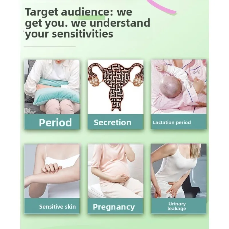 Panty Liner Katun yang Dapat Digunakan Kembali dan Dicuci, Perawatan Kewanitaan Alami Herbal yang Nyaman, Anti Bocor, Bernapas, Pengontrol Bau, Perlindungan Harian