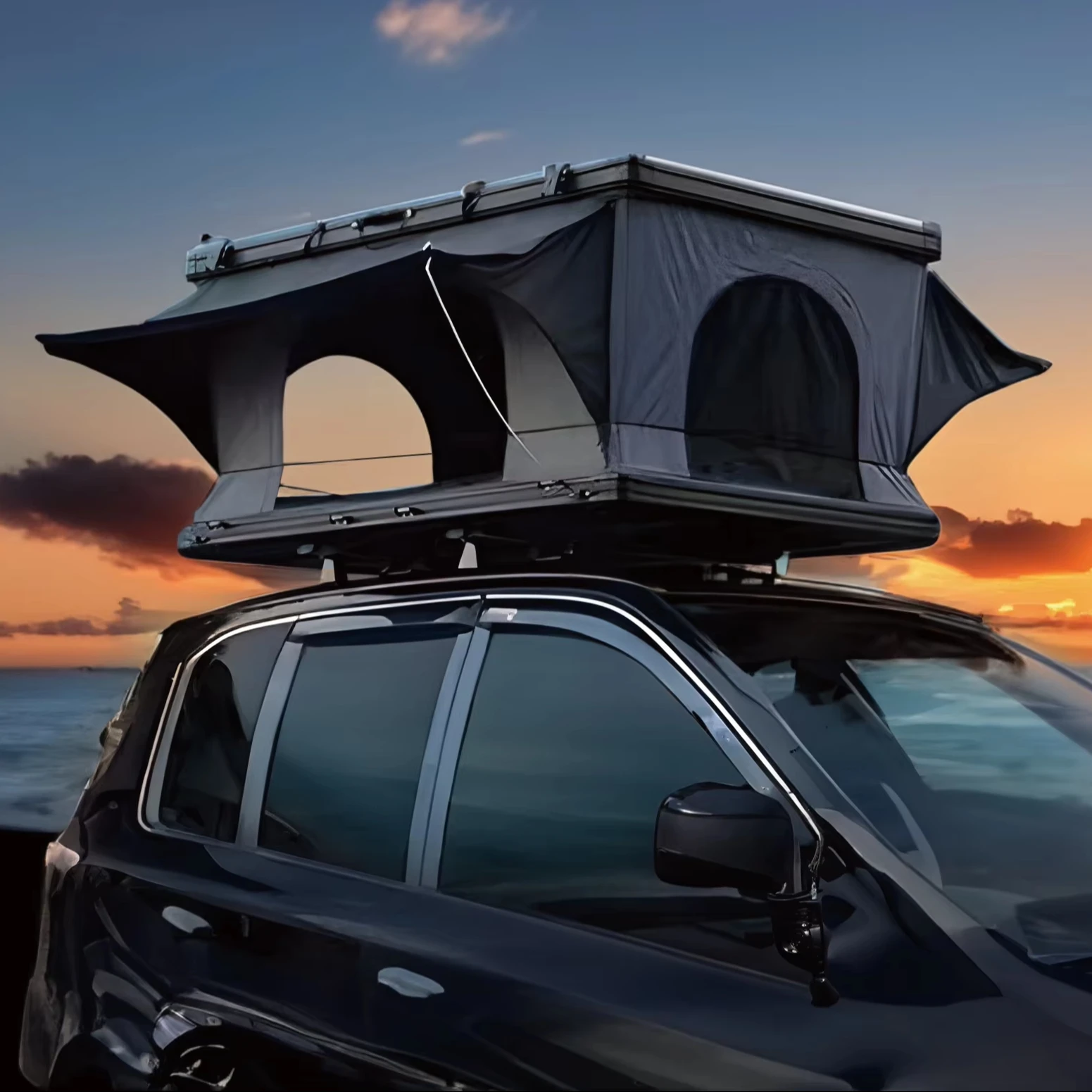 

High Quality Roof Top Tent Lightweight Car Roof Top Tent 4 Season OEM Solar Panel Aluminum Roof Top Tent for SUV