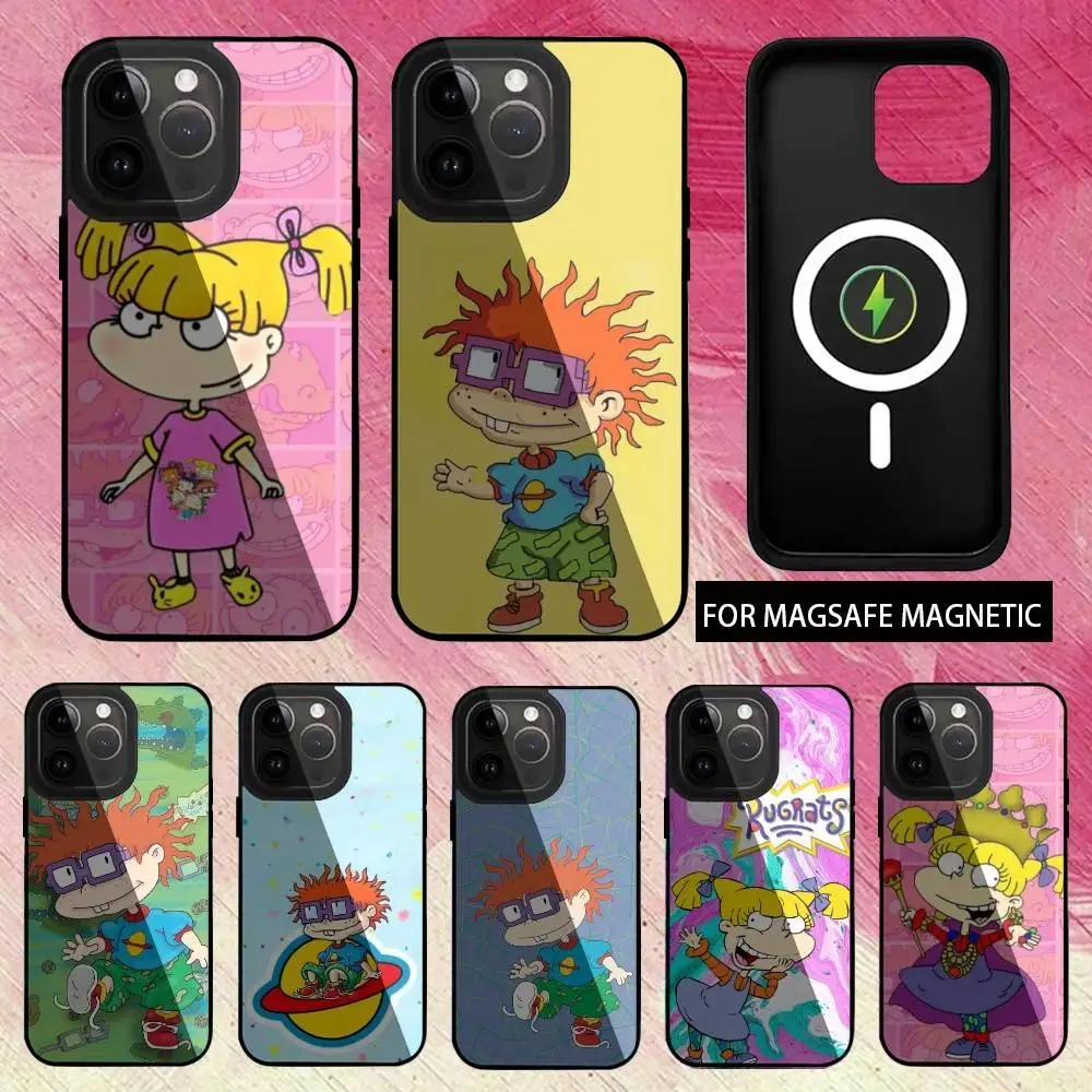 

R-Rugrat Chuckie12 A-Angelica Phone Case For iPhone17,16,15,14,13,12,11 Plus,Pro Max Magnetic Magsafe Wireless Charging