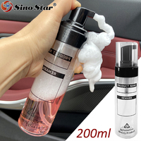 200ML PET Foaming Bottle Car Interior Press Head Wash Shampoo Container Dilution Refill Bottles Portable Dispenser Bottle