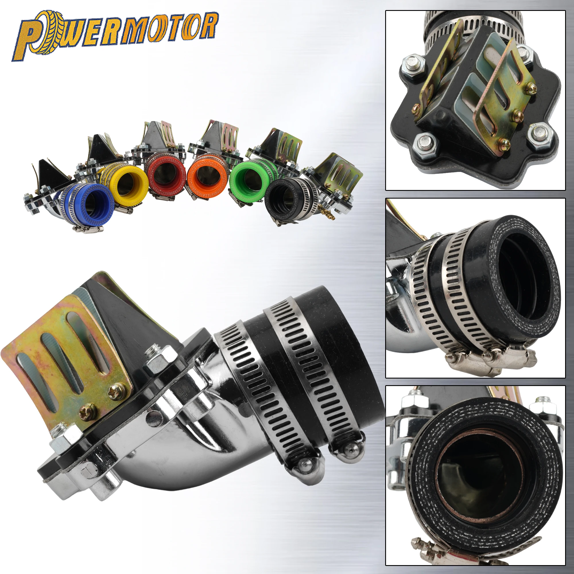 

for Yamaha Motorcycle Carburetor Intake Manifold Reed Valve Horizontal Minarelli 2 Stroke Scooters PWK PE KOSO JOG 50 90 1E40QM