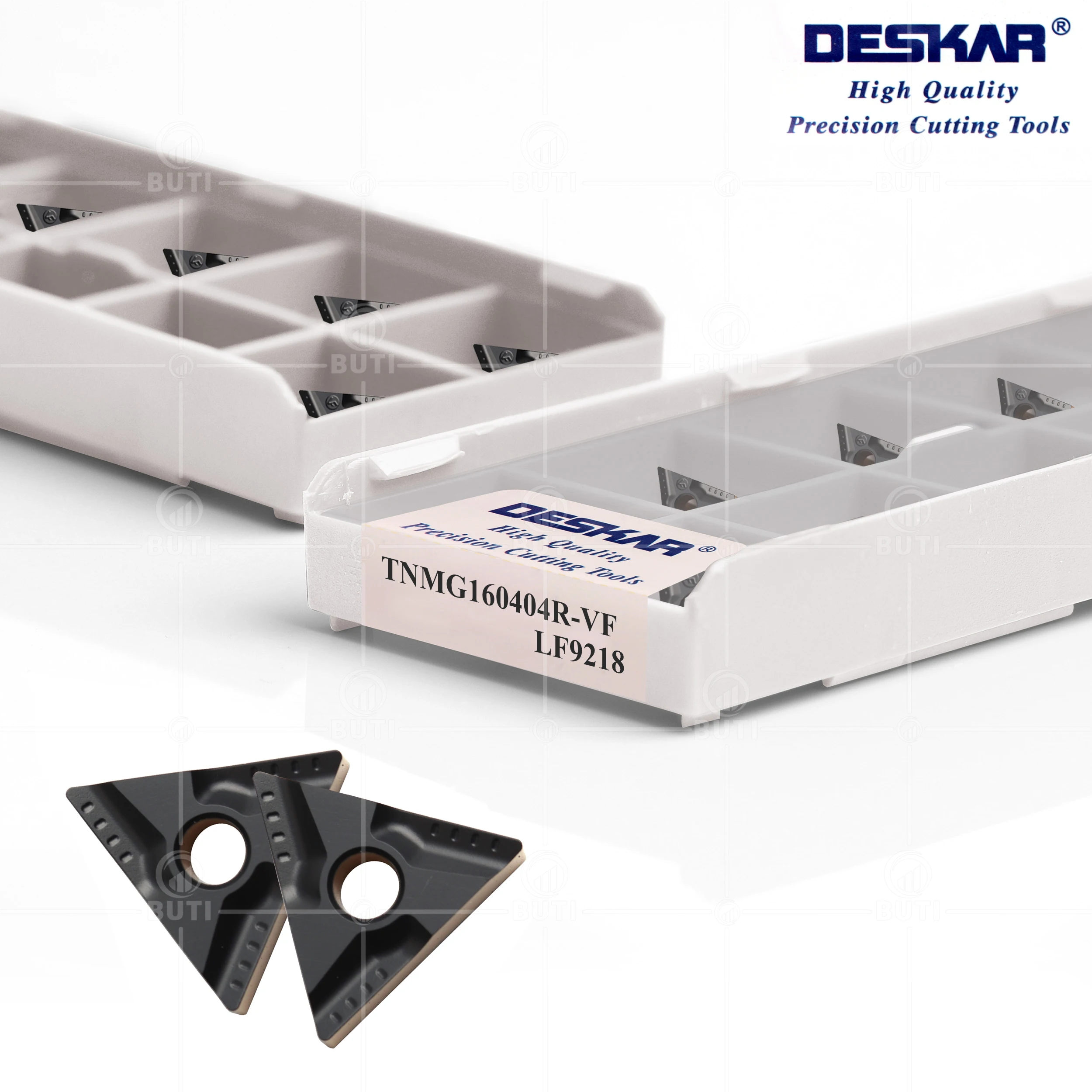 Imagem -02 - Deskar-carbide Turning Inserções para Peças de Aço Cnc Lathe Cutter Tnmg160404 Tnmg160408r-vf L-vf Lf9218 Alta Qualidade 100 Original