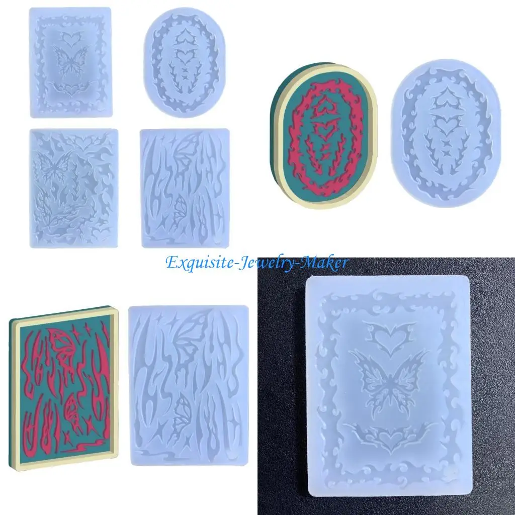 

24tf щупальница и подвесная силиконовая плесень смола бабочка любит пламенную форму для украшений украшения для украшений