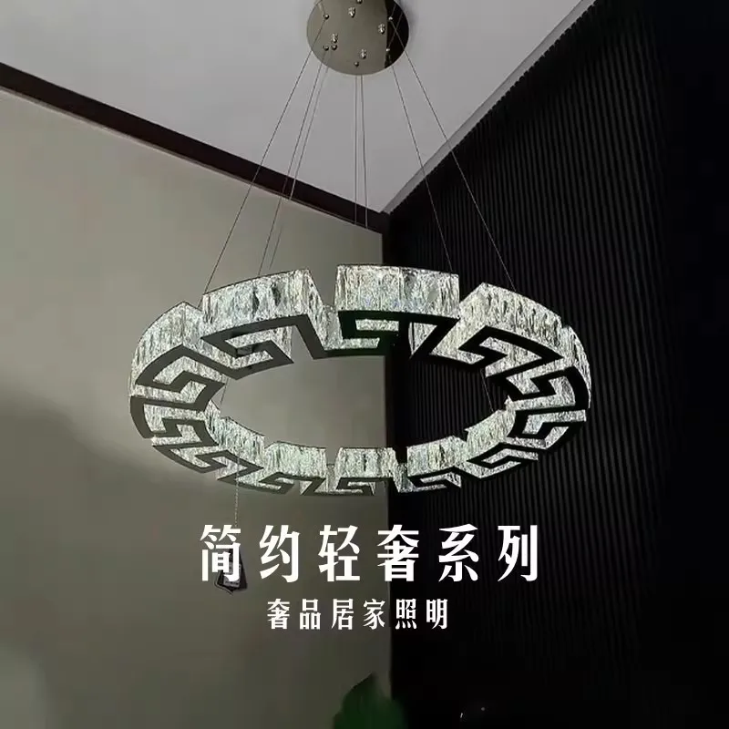 

Новая хрустальная подвесная лампа в скандинавском стиле, светодиодная люстра класса люкс для гостиной, столовой, островной зоны, террасы, прихожей, внутреннее роскошное освещение