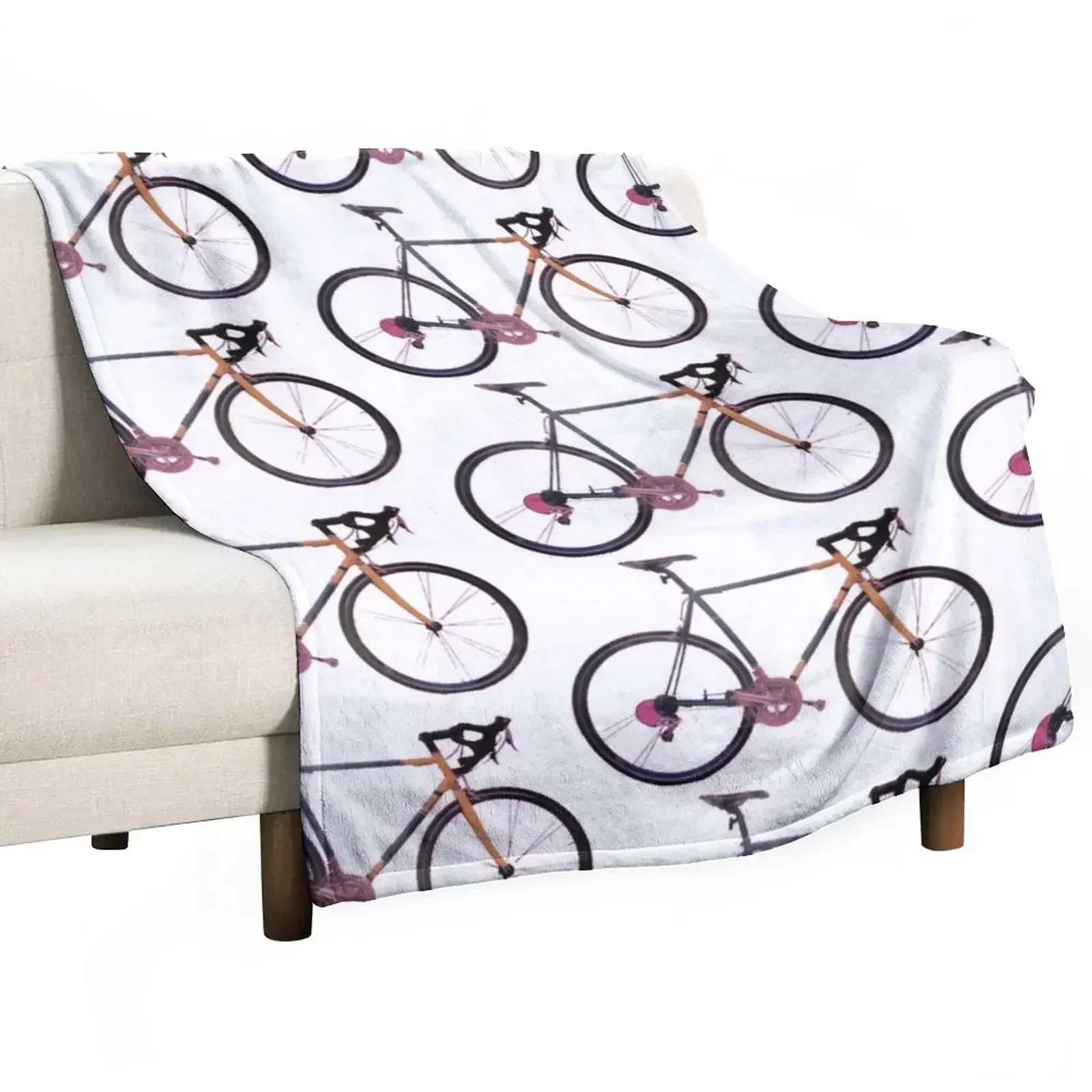 cycliste Throw Blanket valentine gift ideas Bed covers for sofa Giant Sofa Blankets