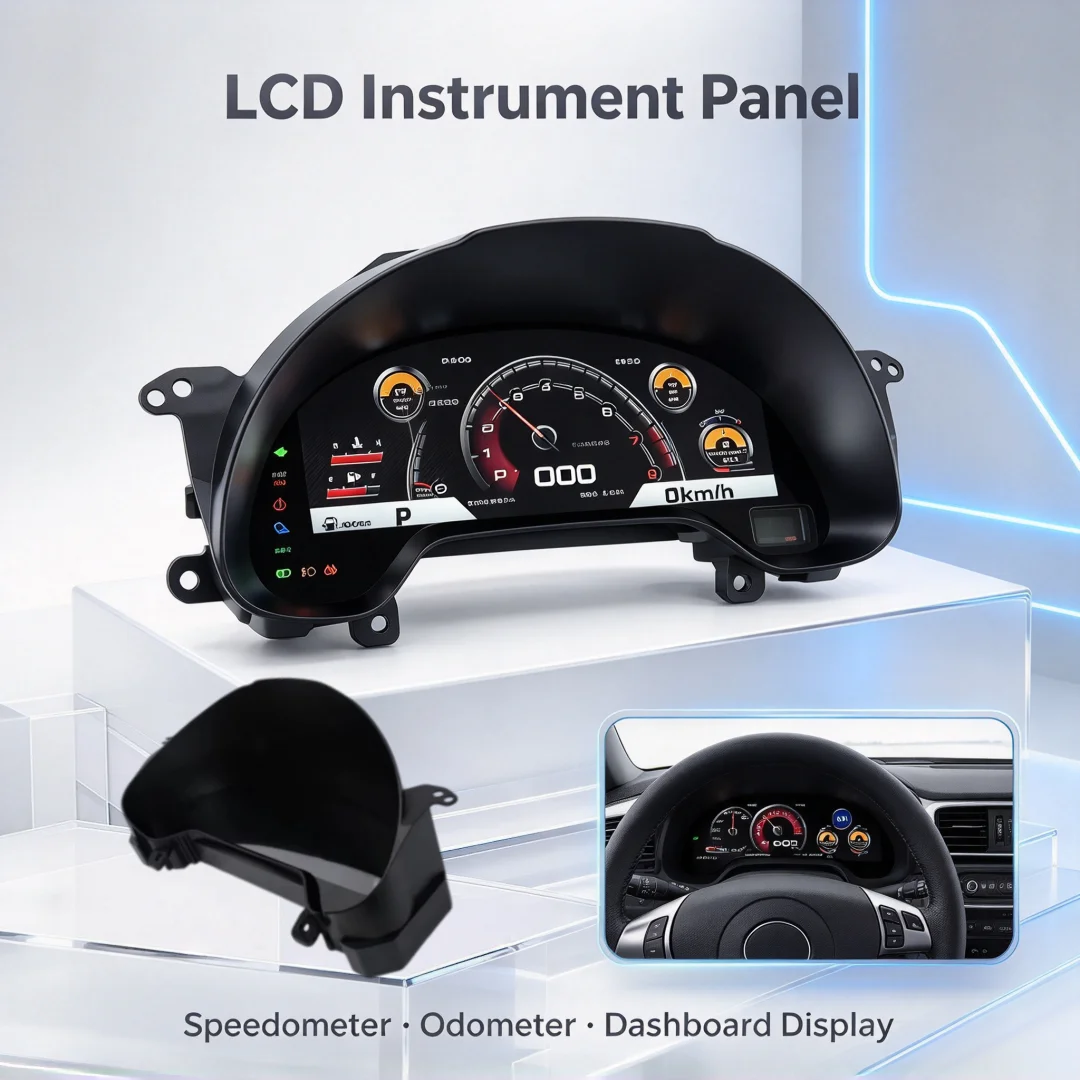 NEW Upgrade LCD Digital Cluster For Chevrolet Corvette C6 2005-2013 LCD Instrument Panel Speedometer Odometer Dashboard Display