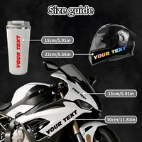 1PC Custom Motorcycle Stickers Waterproof Bold Letter Style DIY Fuel Tank Car Window Side Body Scooter Helmet Bike Vinyl Decals 4