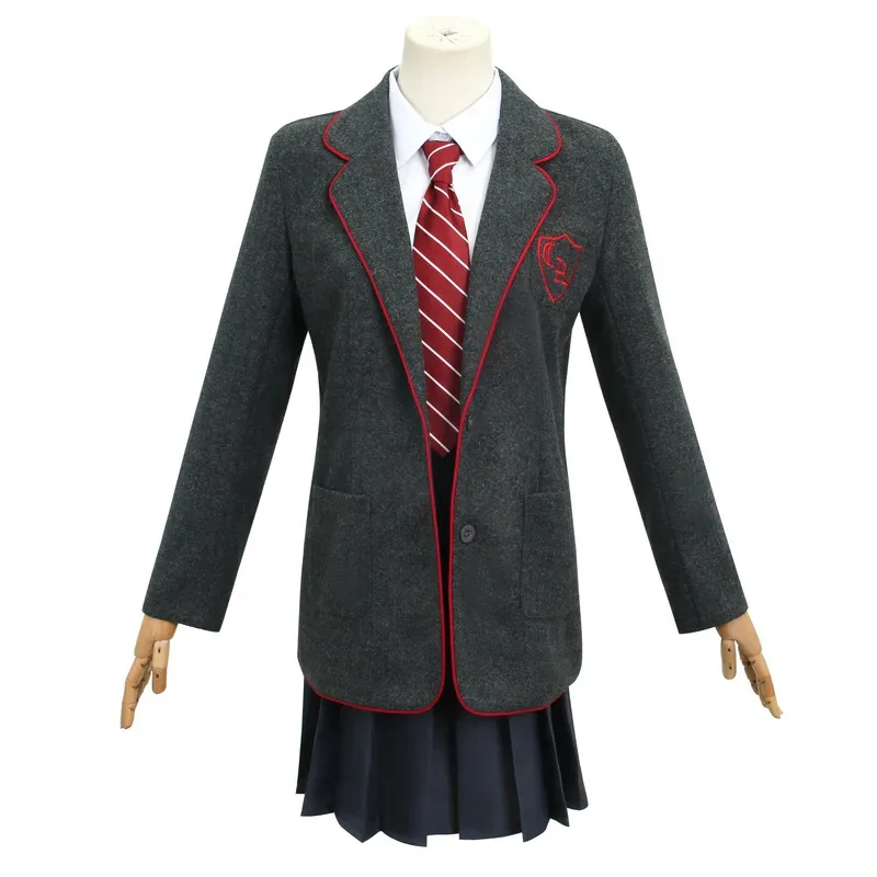 

Musical Cosplay Costume School Uniform Jacket Skirt Shirt Tie Full Costume Halloween Party Dress Children Adult Girls Anime Suit