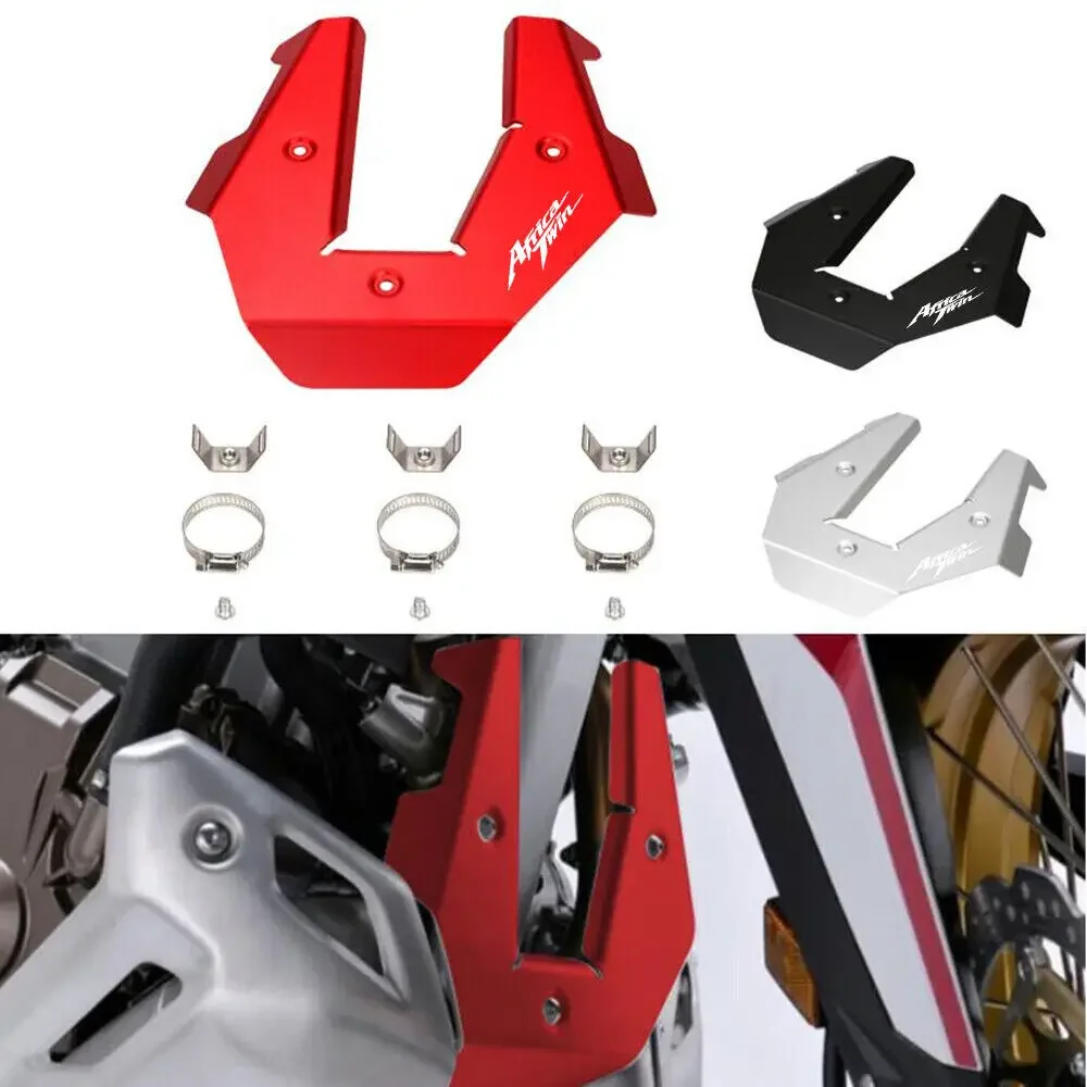 

Africa Twin LOGO Motorcycle Front Exhaust Pipe Cover Guard Protecter For Honda CRF1000 Africa Twin / Sports ES 2020-2021