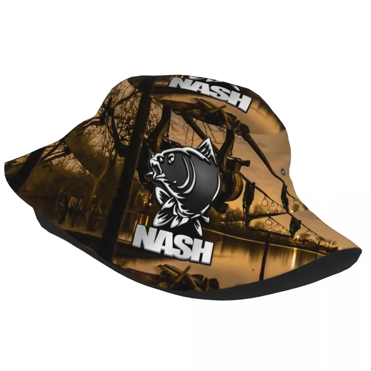 Nash الصيد شعار دلو القبعات المهرب أغطية الرأس ميرش سمك الشبوط الأسماك معالجة الصيد الصيد صياد القبعات ل Ispoti قبعة خفيفة الوزن