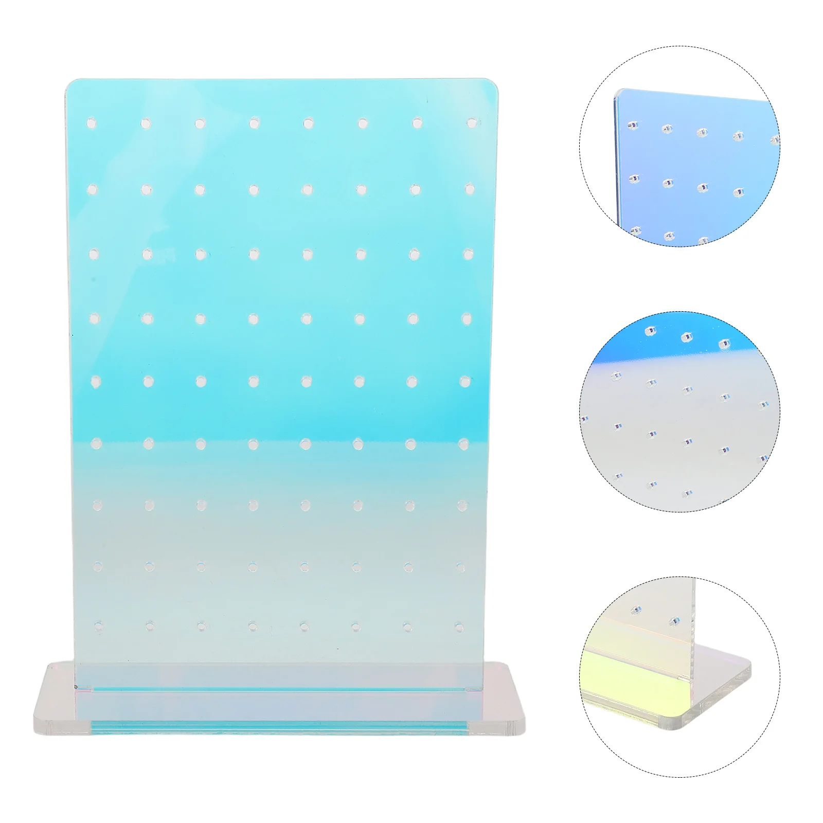 

1pcs Earring Display Board Acrylic Colorful Jewelry Display Rack For Earrings Necklaces Bracelets Stand Earring Storage Holder
