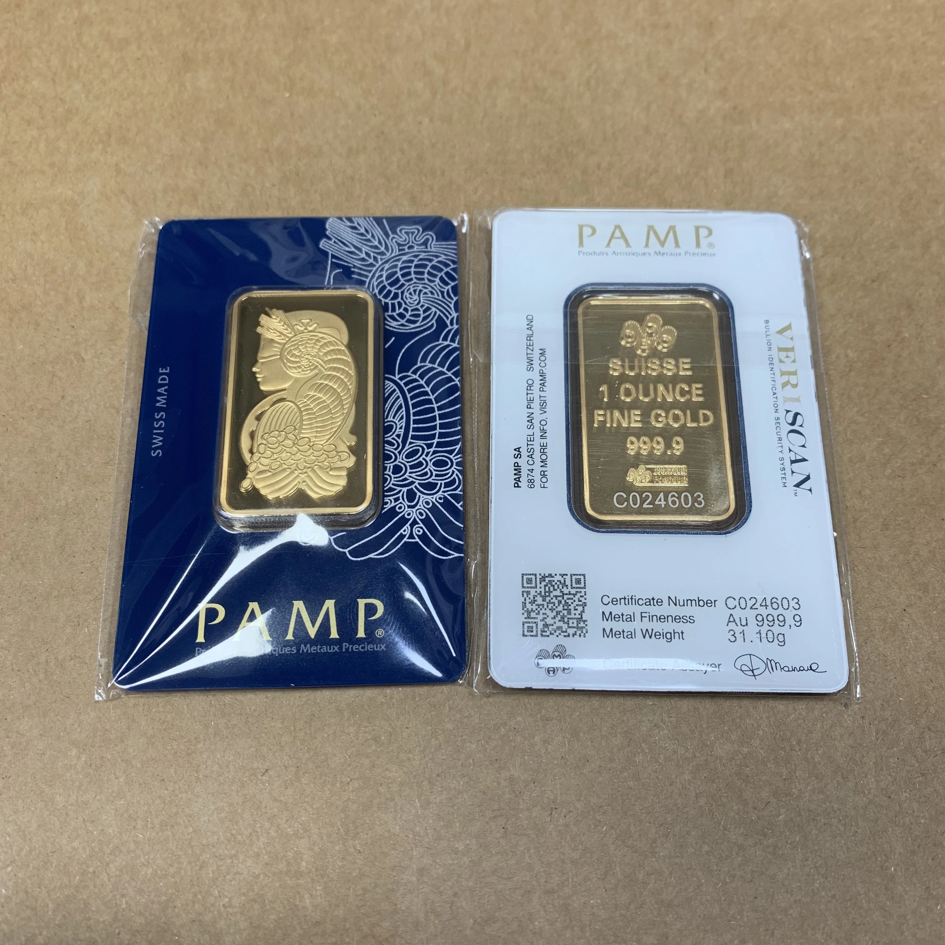 2.5g 5g 10g 20g 50g 100g 1oz 1/2oz Gold Color Metal Bar Lady Design Rectangular Collectible Souvenir with Display Card Gift