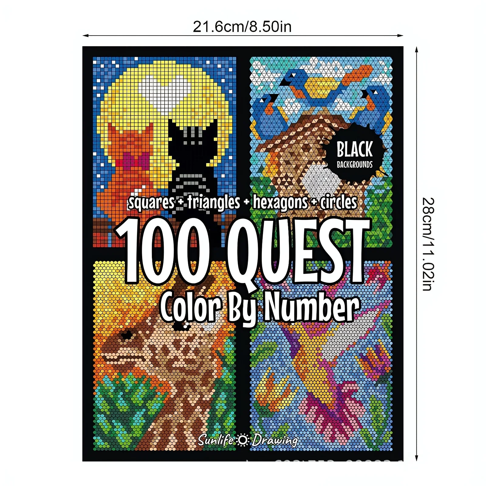 2025 Solid Digital Coloring Is A Popular New and Best-selling QUEST Color By Numbers 100 Things Self-discipline Plan