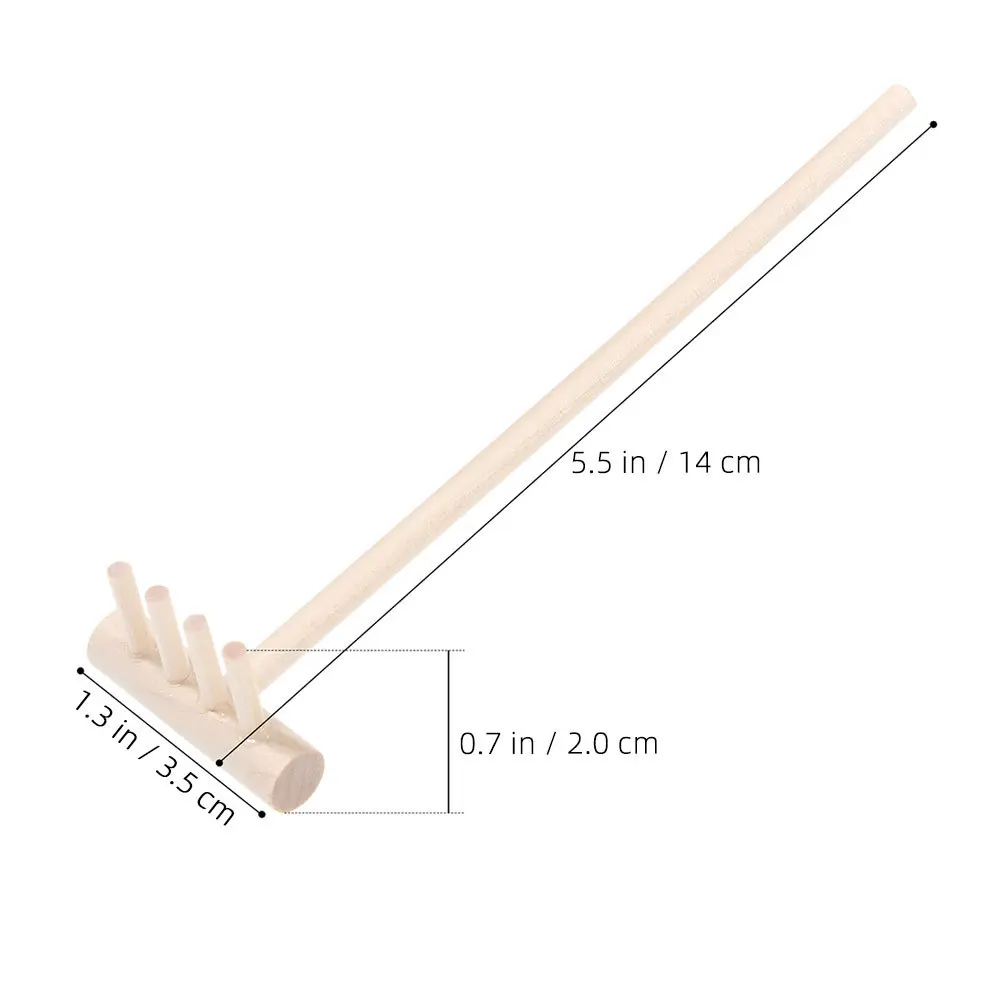 20 stuks Mini Harken Set Bamboe Zandbak Gereedschap Voor Zen Garden Decor Kinderen Tuinieren Accessoires Tafelblad Meditatie Miniatuur