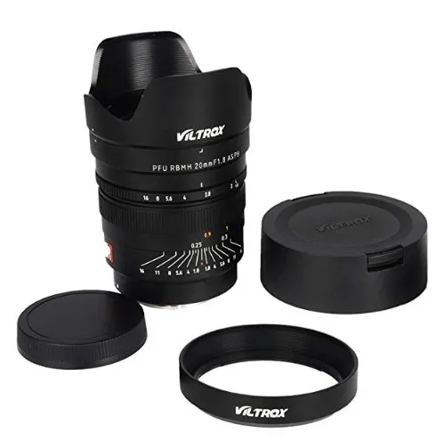Viltrox 20mm F1.8 Wide Angle Manual Focus Fixed/Prime Lens Full Frame Large Aperture Camera Lens for Sony E Mount DSLR A7 A7III