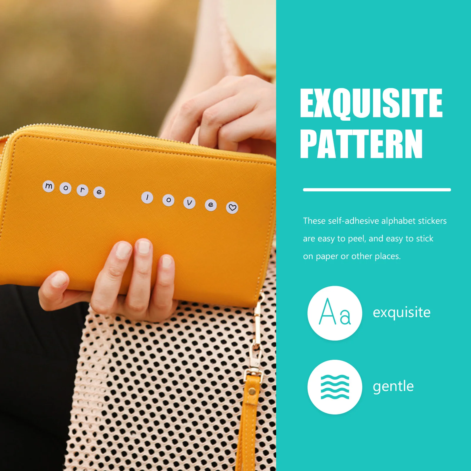 

15 Sheets Alphabet Stickers Scrapbook Decorative Letter Decals Self-Adhesive Small Letter Stickers Adorable Gift Scrapbook