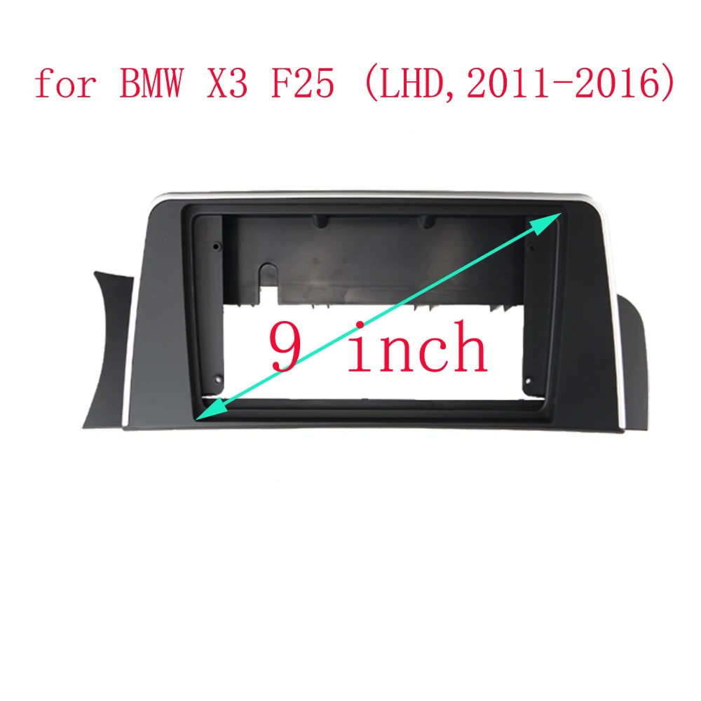 9 Inch Car Frame Fascia Adapter For BMW X3 X4 F25 F26 2012-2016 Android Radio Audio Dash Fitting Panel Kit