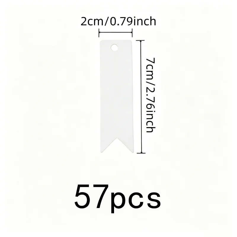 57 pcs White Paper Labels, Easy to Write On for Wedding Favor Labels, Multipurpose, Versatile, Practical