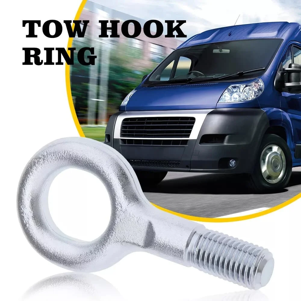 Short Towing Eye Recovery Hook Hanging Swing Hook Fit For Citroen Relay Peugeot Boxer Fiat Ducato 2006+ Auto Maintenance Parts