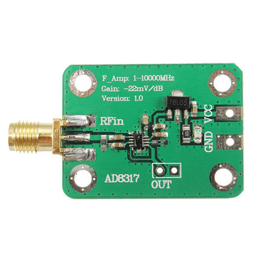 RF moduleAD8317 ความเร็วสูงเครื่องตรวจจับลอการิทึม RF Log เครื่องตรวจจับสัญญาณ RF Log Output Power Meter 1 M-10000 MHz Controller