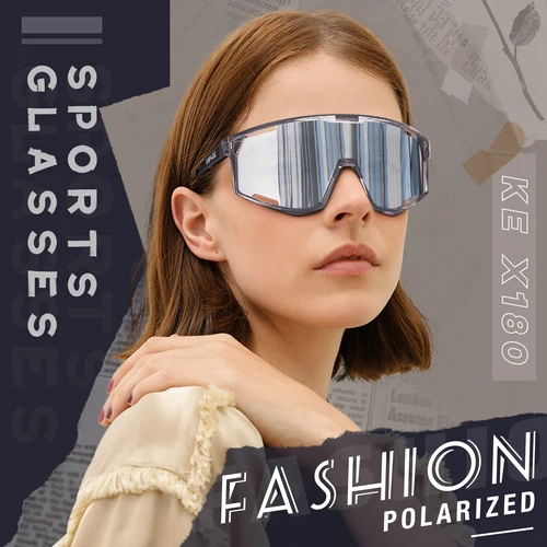 Imagen 2 del producto KAPVOE gafas de ciclismo polarizadas de Color para hombre, gafas de MTB para mujer, gafas de bicicleta de carretera UV400, gafas de sol para bicicleta, gafas para deportes al aire libre