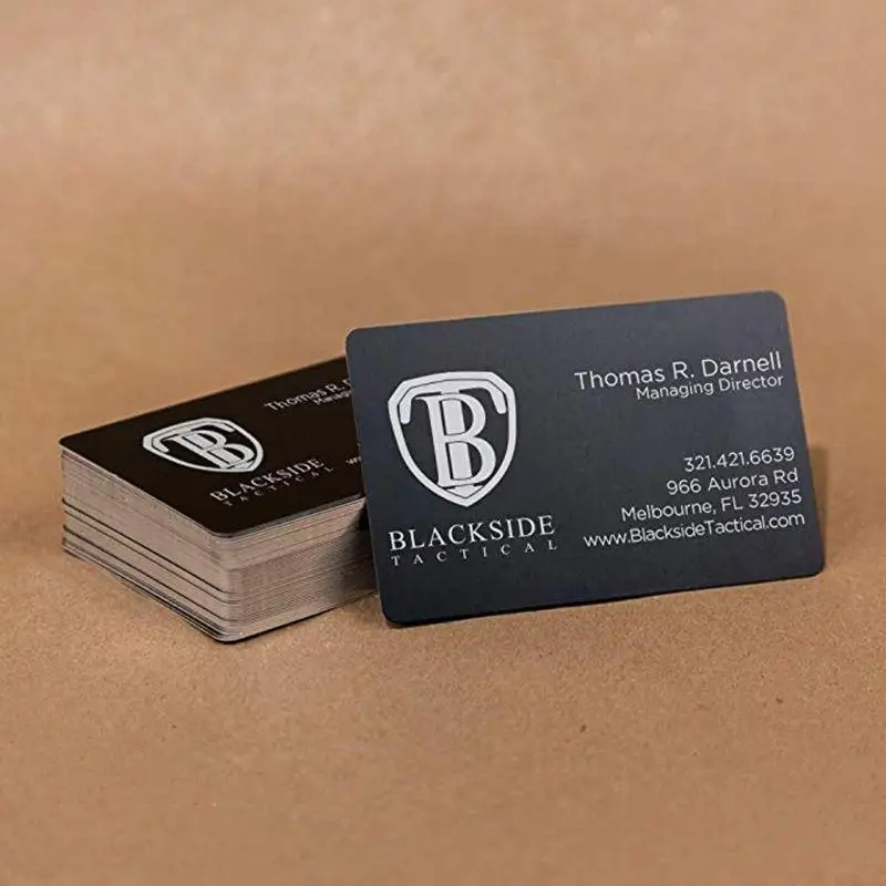 Y1UB Aluminum Blank Business Cards Engraving Smooth Flat for Office Company 100X