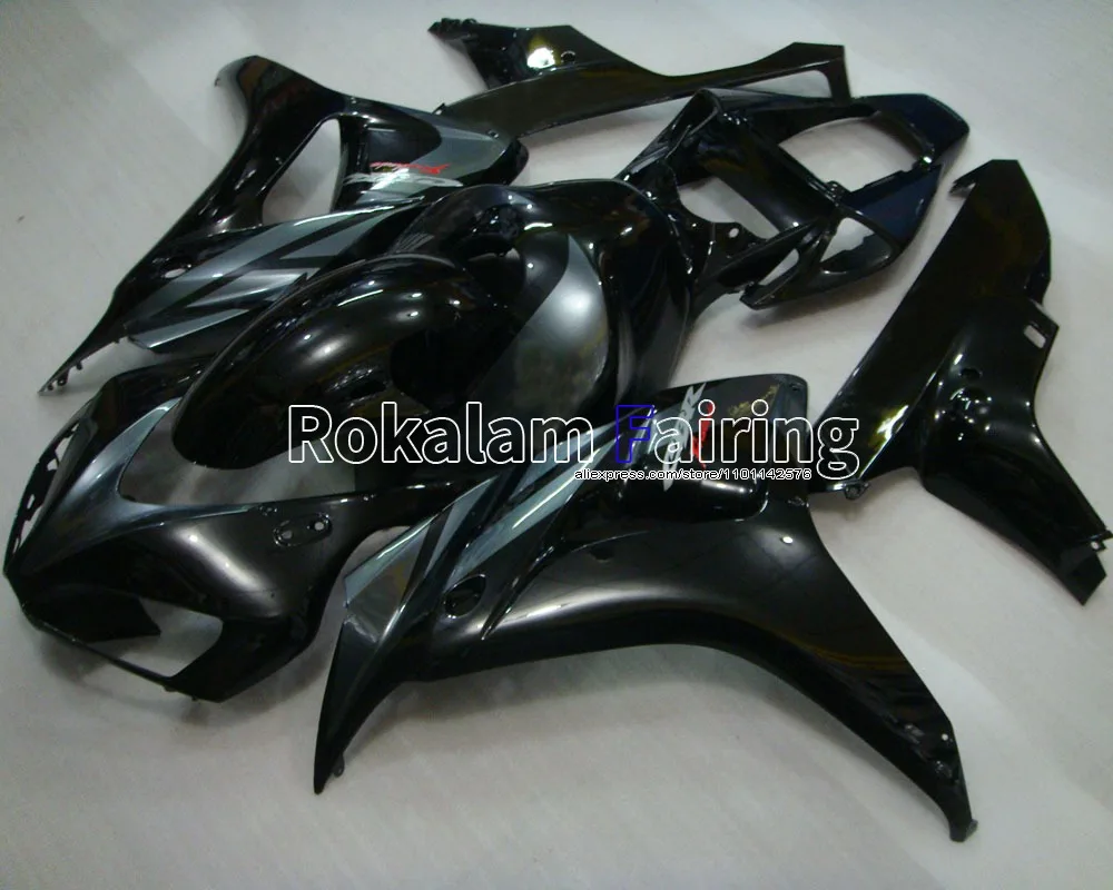 

Для Honda 2006 2007 CBR1000RR 06 07 CBR1000 RR весь комплект черный Aftermarket Kit мотоциклетный обтекатель (литье под давлением)