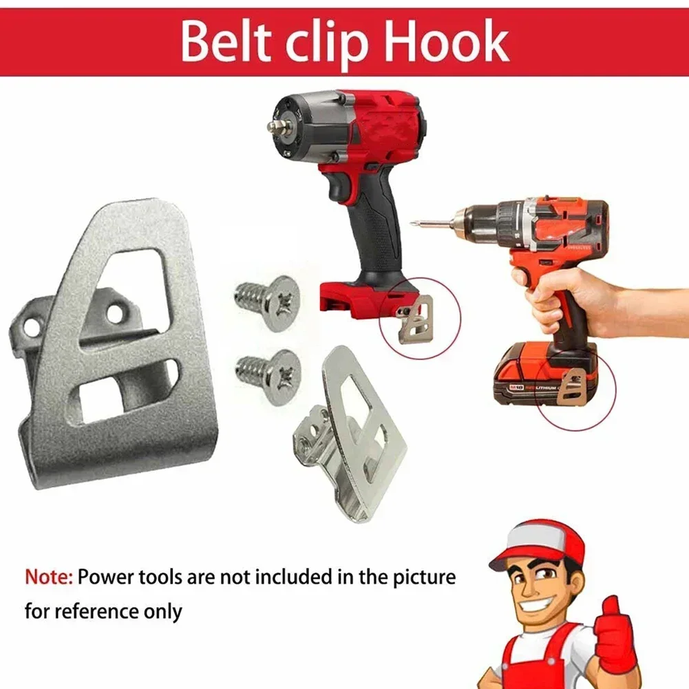 

Screws Belt Clip Hooks Steel Sturdy Power Tool Silver 7pcs/set Accessories For Drills For Wrenches Brand New High Quality
