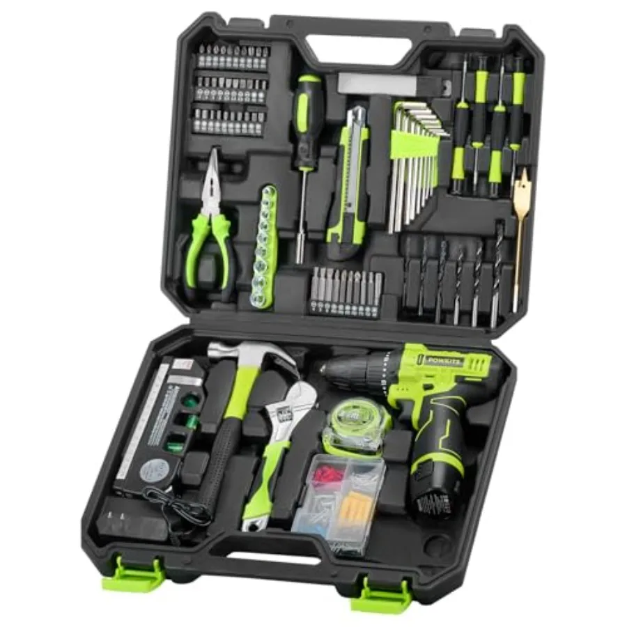 

【Spot goods】Cordless Drill Tool Set: 12V Power Drill Tool Kit with Battery and Charger Portable Household Basic Drills Case for