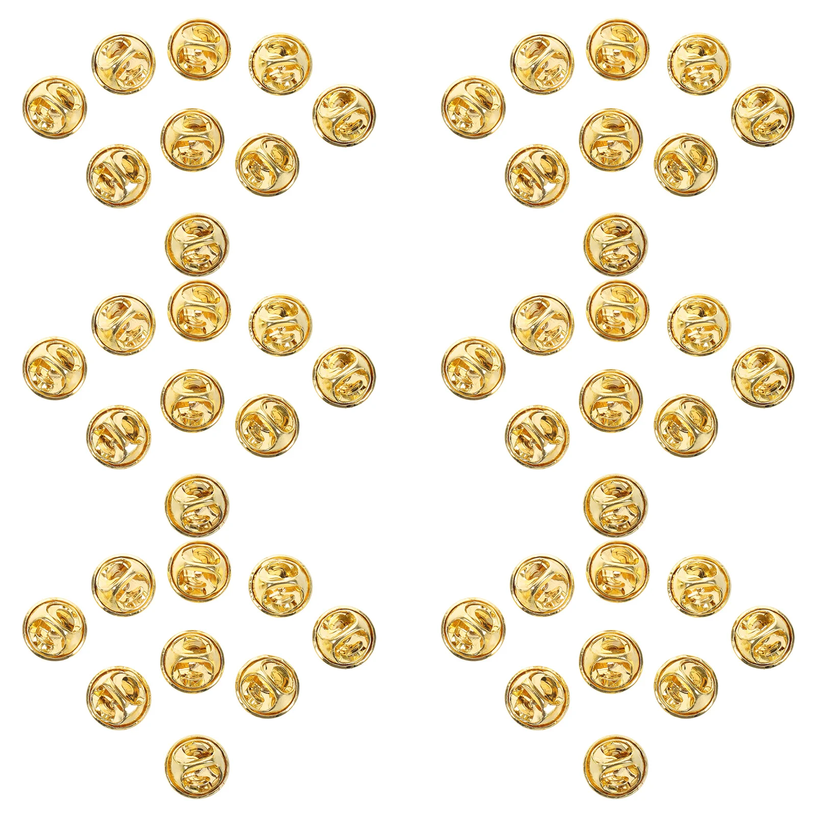 100 Peças de Fechos de Metal para Broches, Presilhas Borboleta para Eventos Formais, Casamentos e Acessórios de Negócios