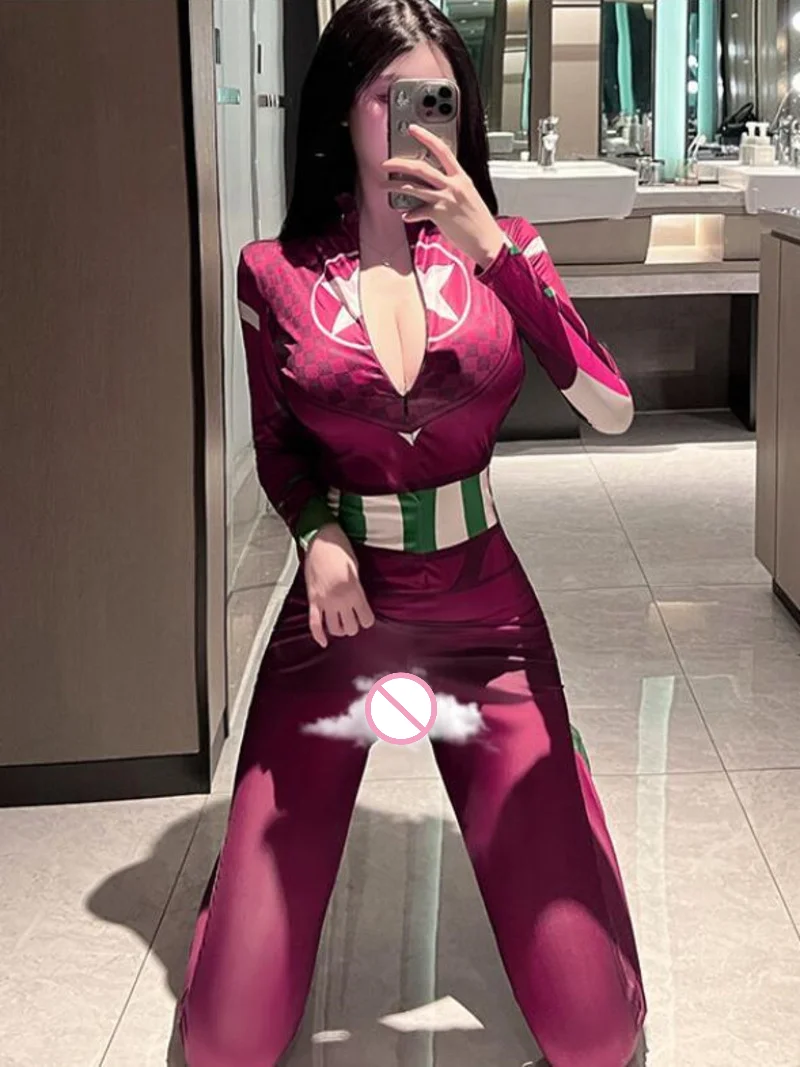 

Цельный комбинезон, женская униформа, соблазнительные боди Капитана Америки, боди, женский комбинезон с длинными рукавами, комбинезоны 8LHT