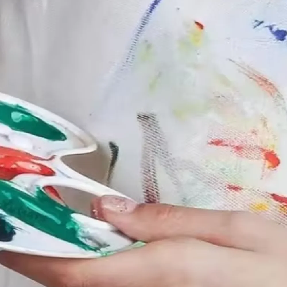 

Bristle Hair Wooden Handle Stencil Paint Brushes DIY Crafts Professional Painting Brush Watercolor Oil and Acrylic Painting Pen