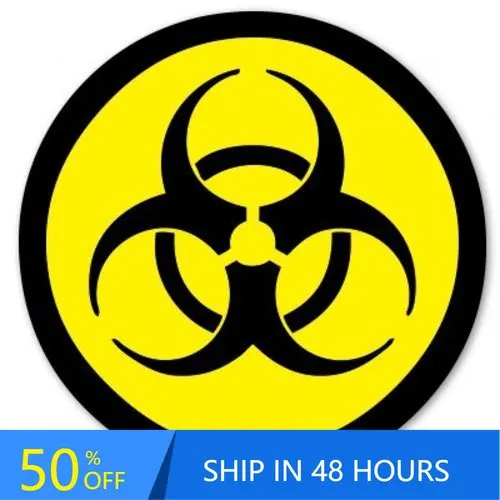 

Biohazard Radioactive Danger Circle Aesthetic Laptop Window Boat Car Waterproof Vinyl Decal Gift Retro Vintage