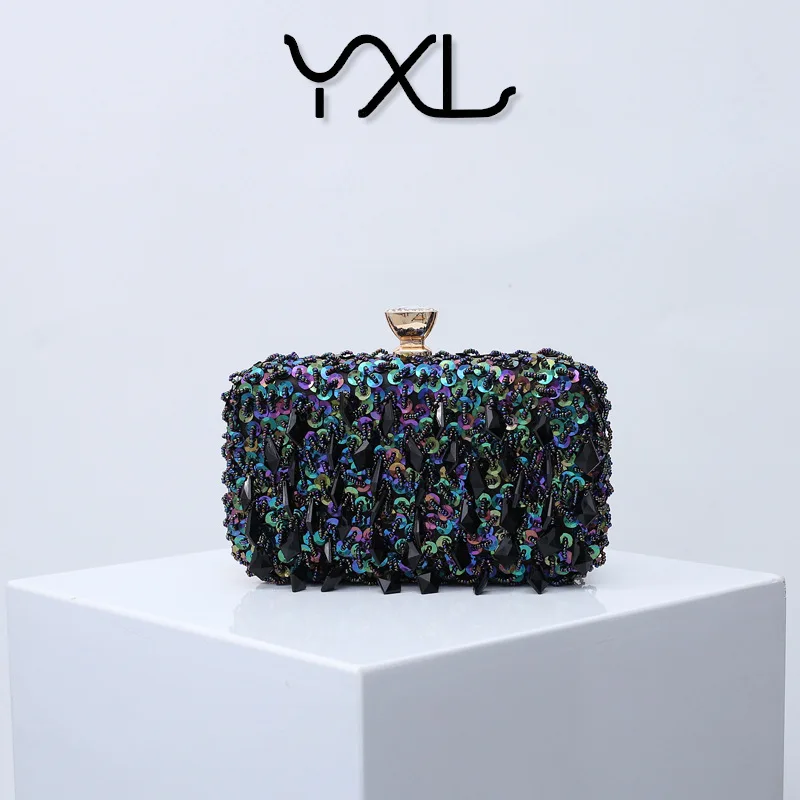 

Европейский и американский вечерний клатч с жемчужными бусинами и кисточками, расшитый бисером клатч ручной работы, вечерние клатчи светской львицы