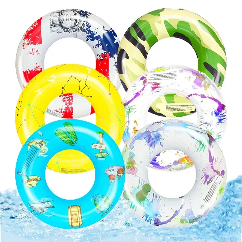 Flotteurs de piscine gonflables, Tube de natation épais, anneaux flottants d'été pour adultes et enfants, jouets de piscine en plein air pour fête sur la plage