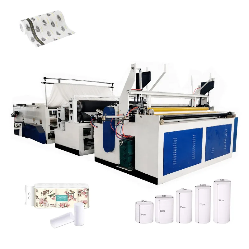 Automatic Small Business Toilet Paper Roll Making Machine For Toilet Paper Rewinding Machine