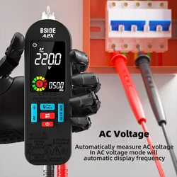 NEW Smart Digital Multimeter Rechargeable Professional Automatic Voltage Tester Handheld VFC AC DC Diode Capacitor Resistance