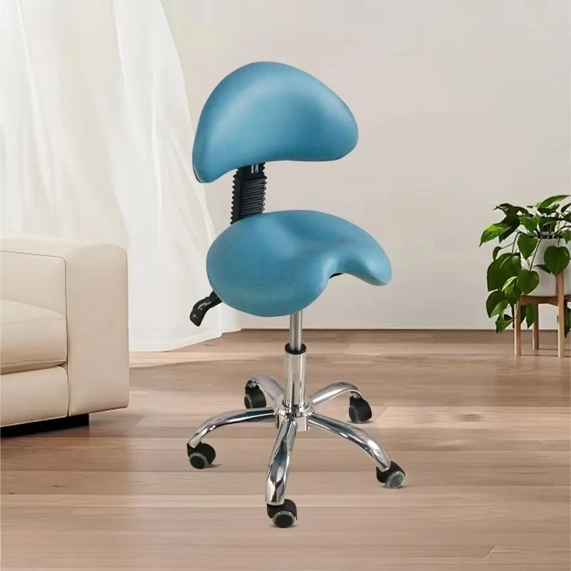 Qunpeng Elevating Saddle Chair Cosmetic Dental Oral Chair Multifunctional Embroidered Eyelash Beauty Chair Salon Stool Furniture