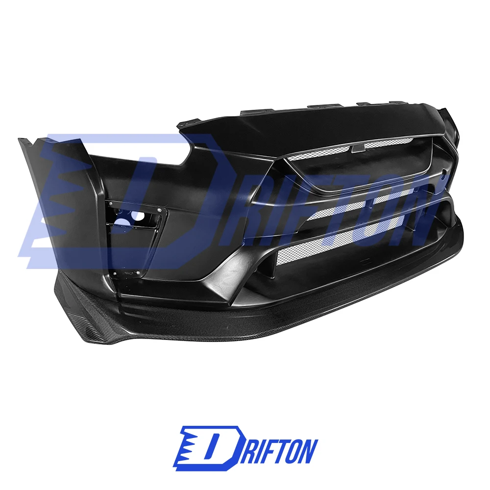 GTR R35 Vari 2019 Style FRP Front Bumper and CF Front Lip for Nissan R35 GTR Body Kit