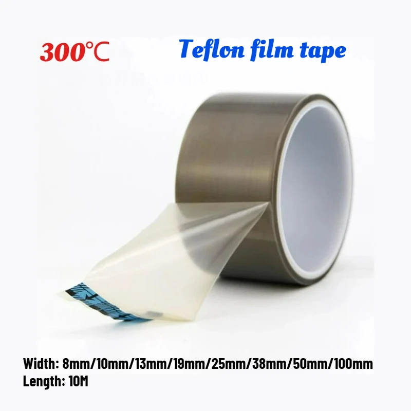 10 Meters Width 8mm~100mm Tefln PTFE Insulating Friction Resistant 300℃ High Temperature Special Tape Multi-width Customization