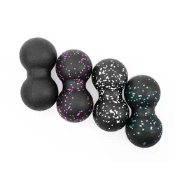 EPP Fitness Peanut Ball Double Lacrosse Mobility Massage Yoga Block For Self-Myofascial Release Deep Tissue Muscle Relaxation