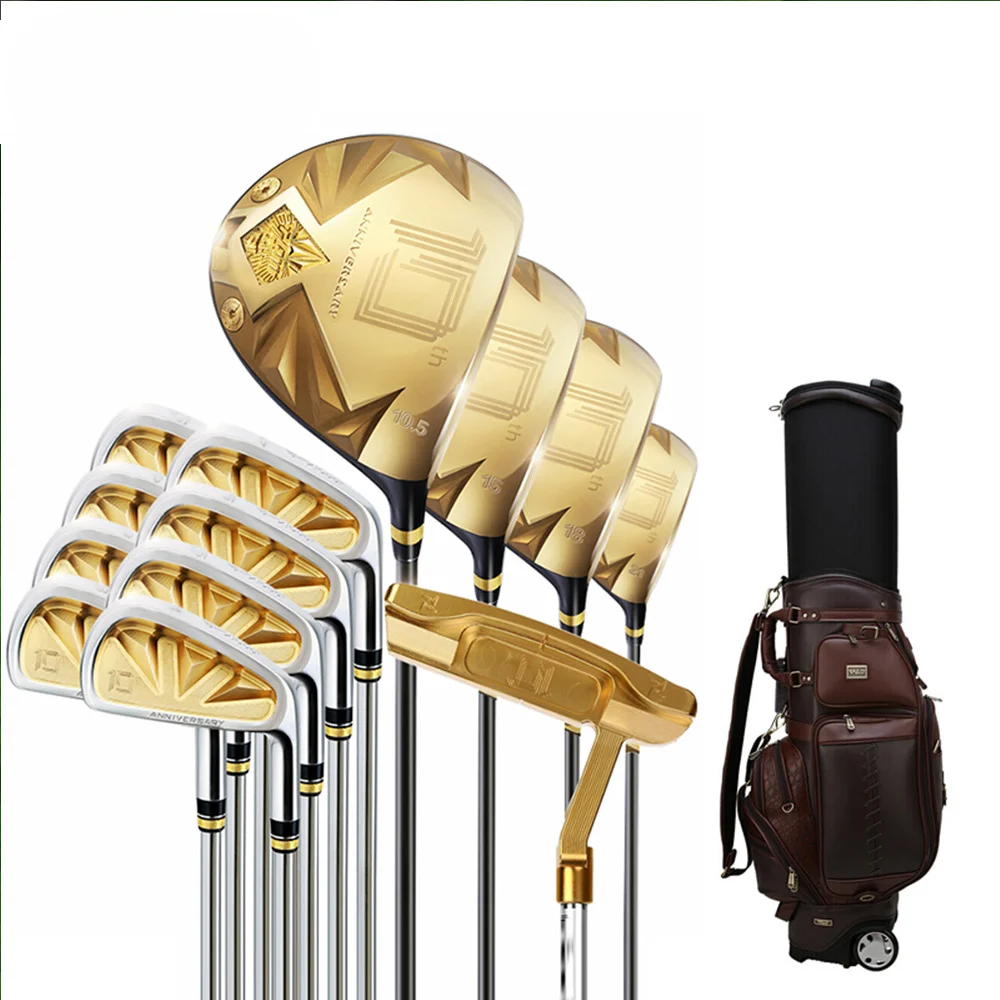 For PGM 10th Anniversary High Rebounce  Quality Right handed Complete Golf Club Set with Bag for Men