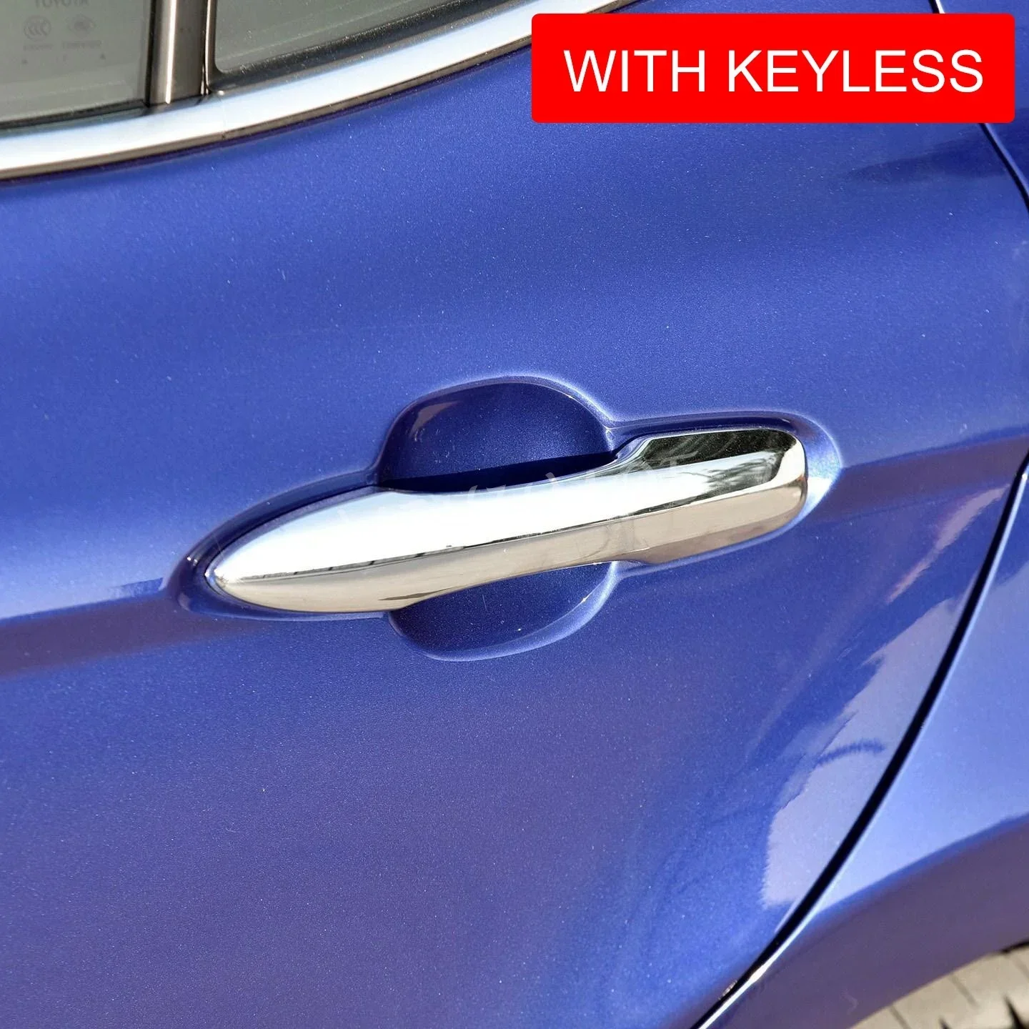 

For Toyota Camry 2018-2025 Avalon Prius Prime 2019 2020 2021 2022 Glossy Chrome Door Handle Cover Sticker Frame Abs Car Styling