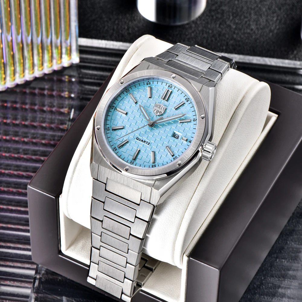 RollsTimi 39MM montres pour hommes haut de gamme montres à Quartz AR saphir montre de sport pour hommes en acier inoxydable étanche lumineux