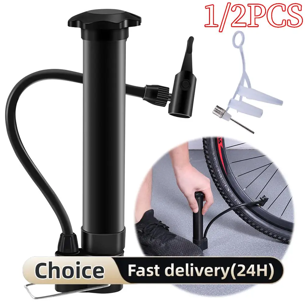 80PSI Fahrrad Manuelle Luftpumpe Schrader Ventil Ballon Reifen Inflator Leichte Fahrrad Reifen Pumpe für Straße Mountainbikes Bälle