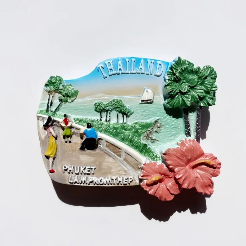 تايلاند، جزيرة فوكيت، تسجيل الدخول للتصوير الفوتوغرافي لمشاهير الإنترنت، ملصقات الثلاجة المغناطيسية، الهدايا التذكارية السياحية، خط السواحل #1